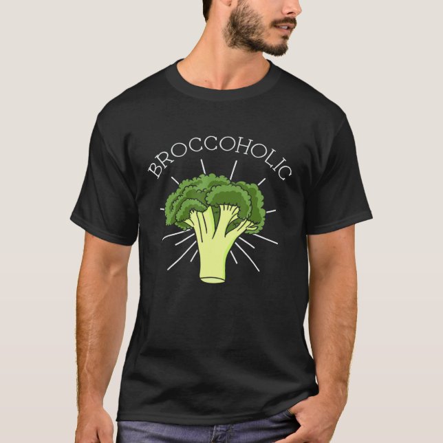 Camiseta Brócolis Vegetal Vegetariano Dieta Baseada em Plan (Frente)