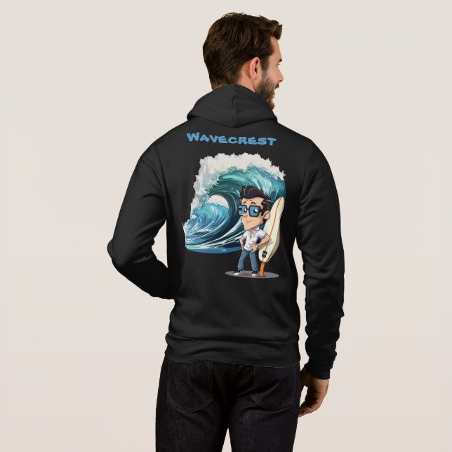 Camiseta Brody Ocean Wavecrest (Parte Traseira Completa)