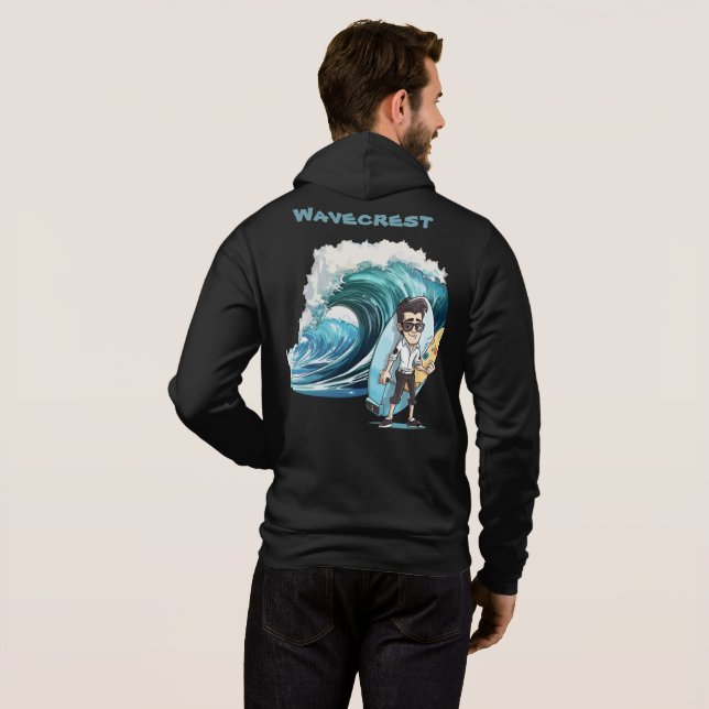 Camiseta Brody Ocean Wavecrest (Parte Traseira Completa)