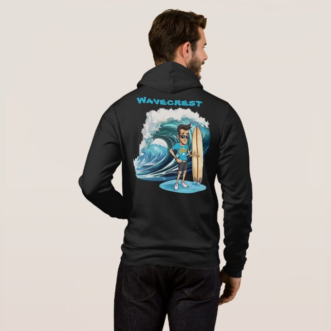 Camiseta Brody Ocean Wavecrest (Parte Traseira Completa)
