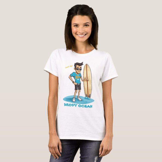 Camiseta Brody Ocean Wavecrest (Frente Completa)