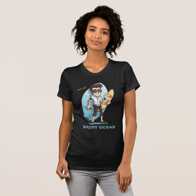 Camiseta Brody Ocean Wavecrest (Frente Completa)