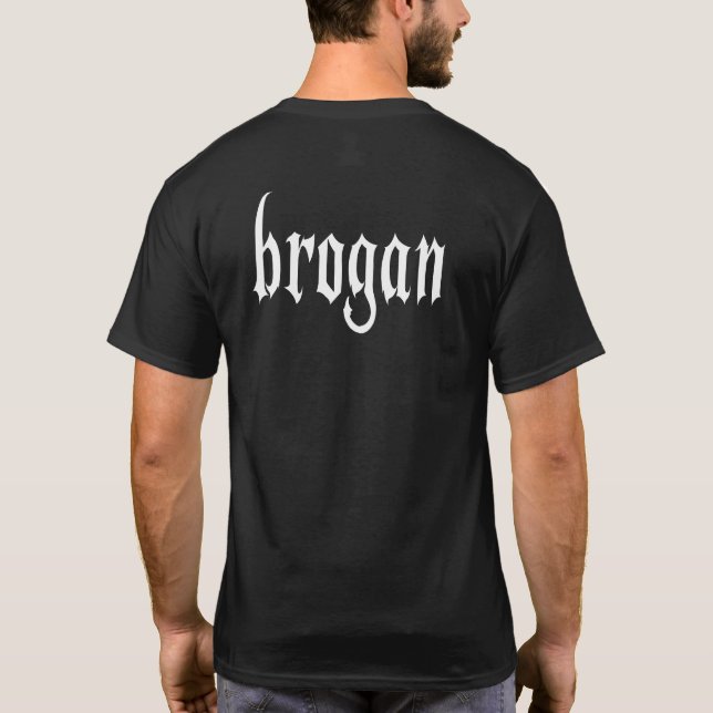 Camiseta "Brogan" Na moda moderno (Verso)