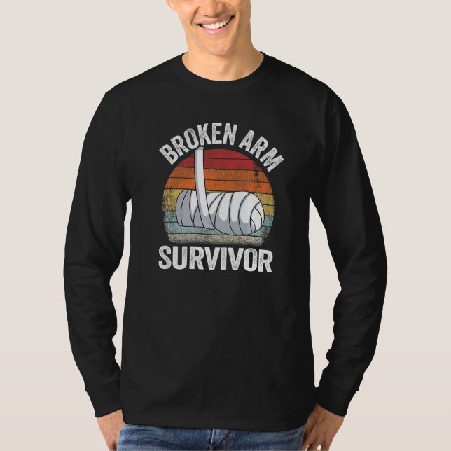 Camiseta Broken Arm Survivor Recovery Broken Hand Get Well (Frente)