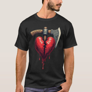 Camiseta Broken Heart Axes Exes - Love's End