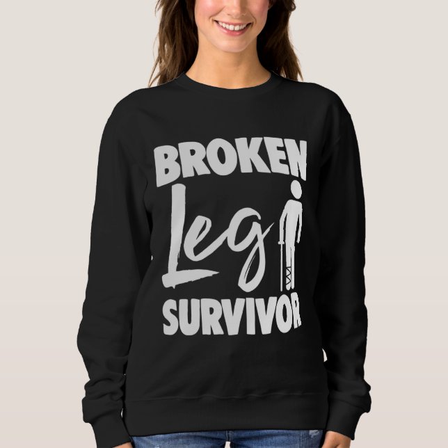 Camiseta Broken Leg Survivor  Broken Leg   Women (Frente)