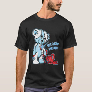 Camiseta Brokens Heart Bear Fraco Correspondendo 11 Legenda