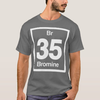 Camiseta Bromine Br, Elementos de Mesa Periódicos, 35.o ani