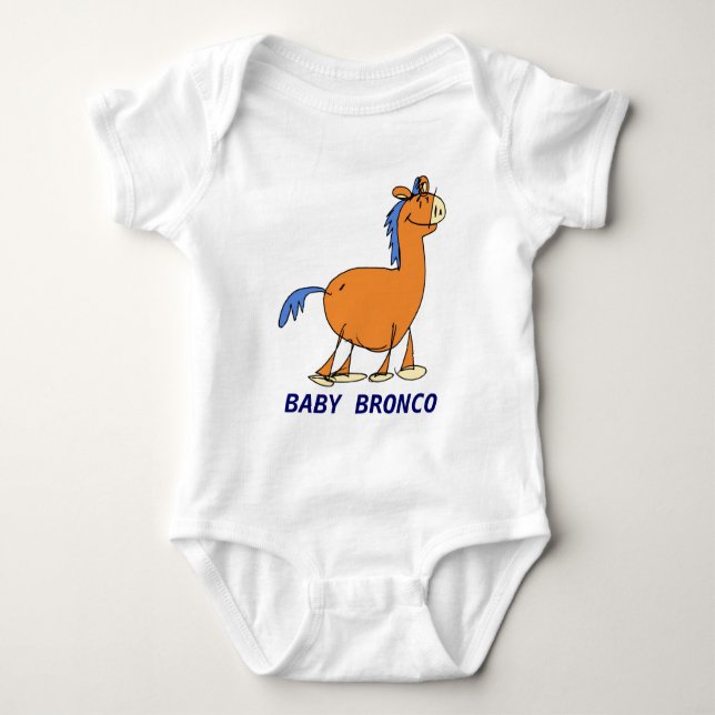 Camiseta Bronco do bebê (Frente)