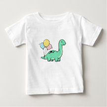 Bronto Fofo Segurando Balões para Aniversário de C