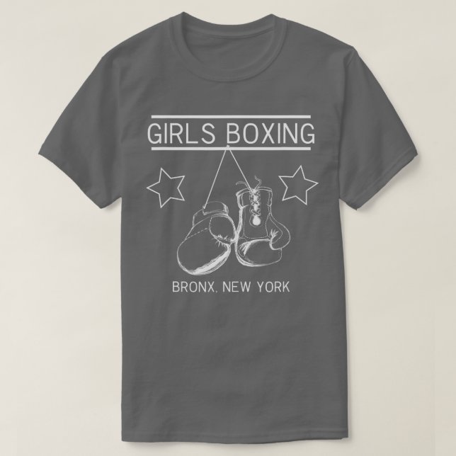 Camiseta Bronx New York Girls Boxing (Frente do Design)