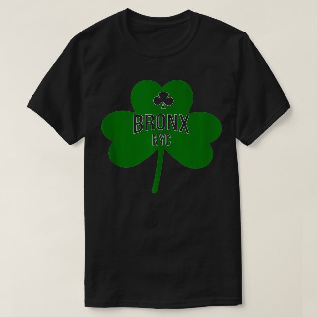 Camiseta Bronx NYC Saint Patricks Day (Frente do Design)
