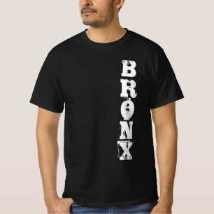 Camiseta Bronx Texto Retroativo Clássico Nova Iorque Nyc Pr