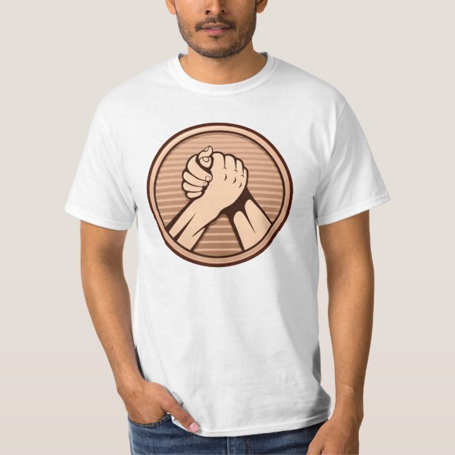 Camiseta Bronze da luta do braço (Frente)