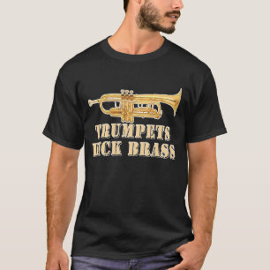 Camiseta Bronze do pontapé das trombetas