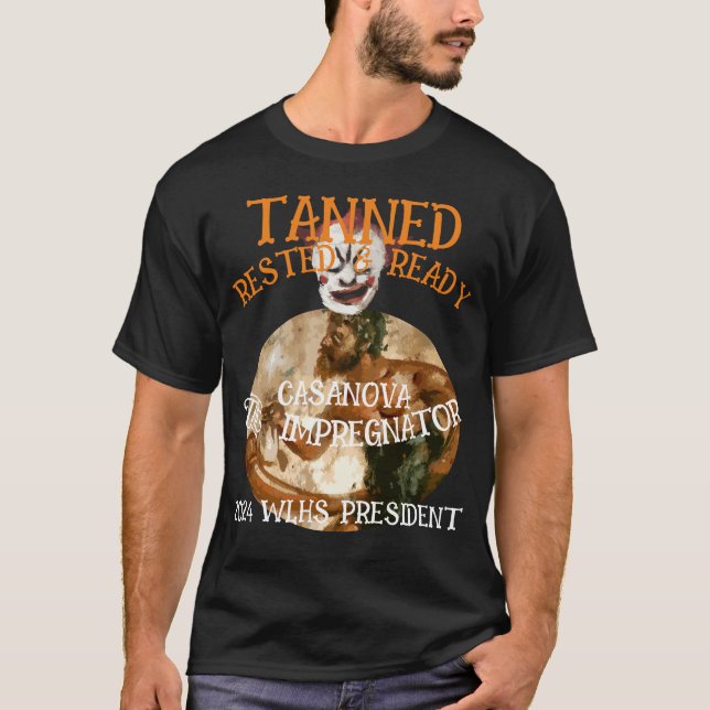 Camiseta Bronzeado Descansado & Pronto CASANOVA O IMREGNADO (Frente)