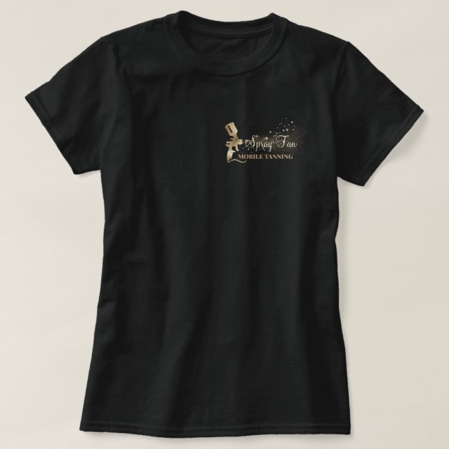 Camiseta Bronzeamento Spray Tan Paint (Frente do Design)