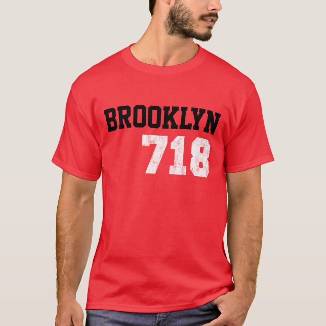 Camiseta Brooklyn 718 (Frente)