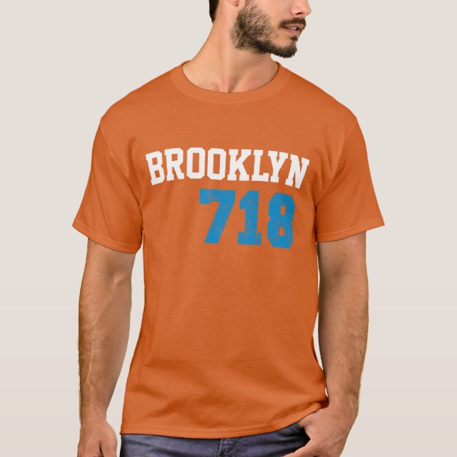 Camiseta Brooklyn 718 (Frente)