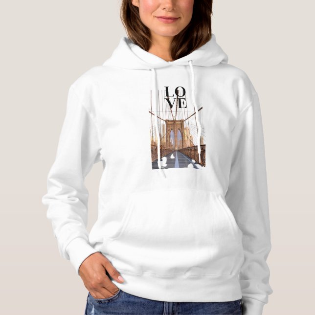Camiseta Brooklyn Bridge Hoodie (Frente)