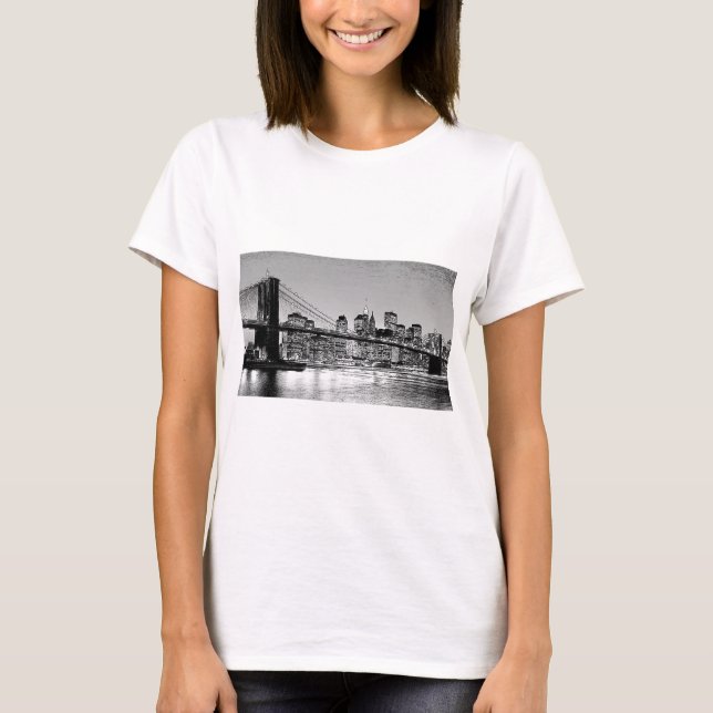 Camiseta Brooklyn Bridge Nova Iorque (Frente)