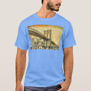 Camiseta Brooklyn Bridge Nova Iorque USA Love NYC