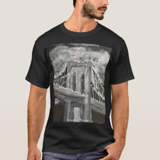 Camiseta Brooklyn Bridge, Preto-Branco