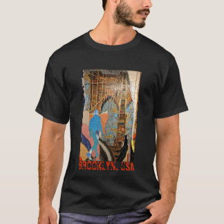 Camiseta Brooklyn, EUA (preto)