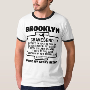 Camiseta Brooklyn Gravesend Onde minha história começa