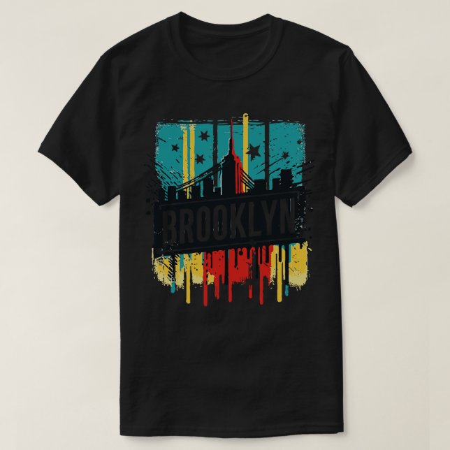 Camiseta Brooklyn New York Vintage (Frente do Design)