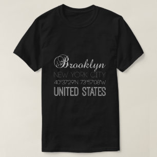 Camiseta Brooklyn, Nova Iorque elegante