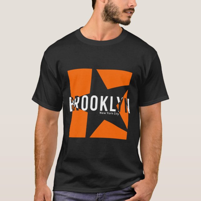 Camiseta Brooklyn Nova Iorque Star (Frente)