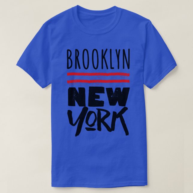 Camiseta Brooklyn Retro Typografia Design 1 (Frente do Design)