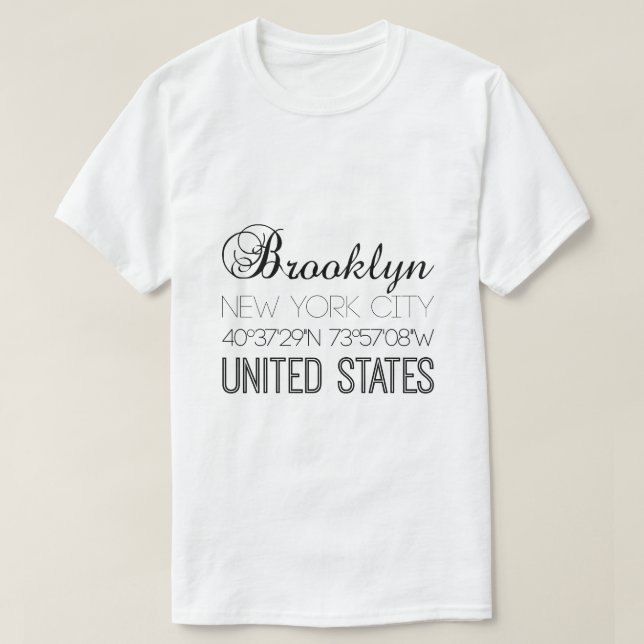 Camiseta Brooklyn, Trendy Nova Iorque (Frente do Design)