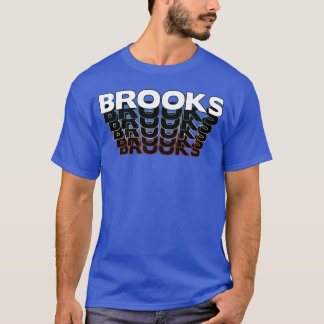 Camiseta Brooks Funny Retro Vintage Sunset Brooks 80s 90s g