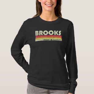 Camiseta Brooks Surname Retro Vintage 80s 90s Aniversário R