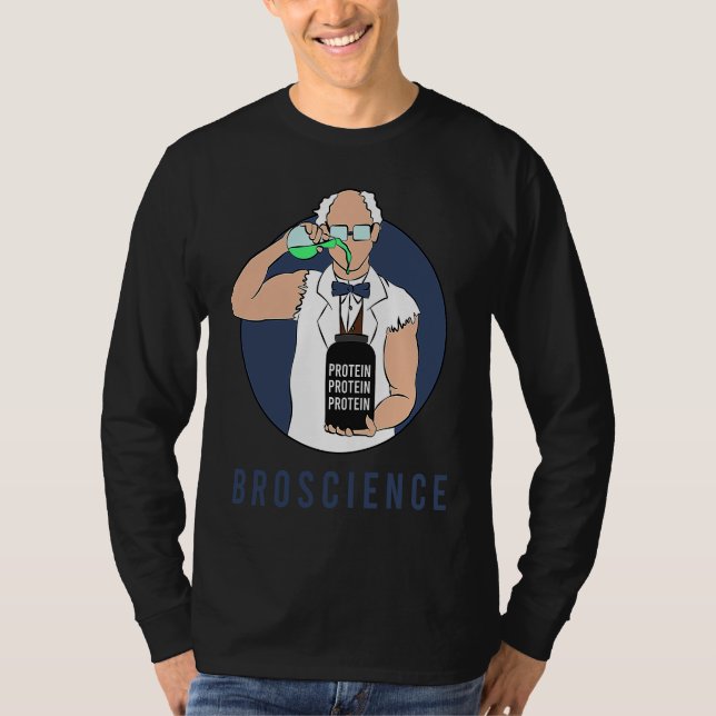 Camiseta Broscience Brofessor Gains Swoly Swole Reps For Br (Frente)