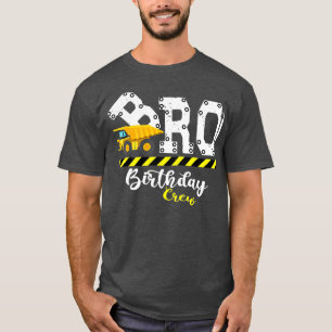 Camiseta Brother B-Day Bro Birthday Crew Construction