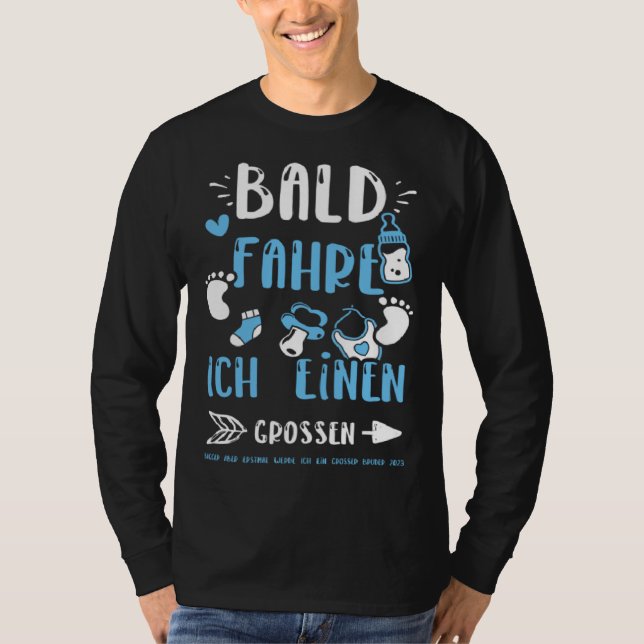 Camiseta Brother Bald Fahre Ich Einen Großen Bagger Aber  B (Frente)