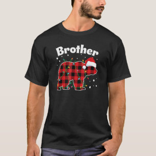 Camiseta Brother Bear Red Xadrez Correspondendo Buffalo Paj