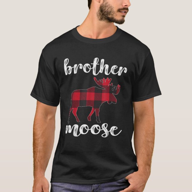 Camiseta Brother Moose Matching Family Christmas Clothes Pl (Frente)