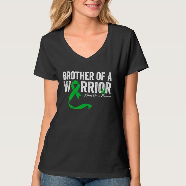 Camiseta brother of a Warrior Kidney Disease Awareness (Frente)