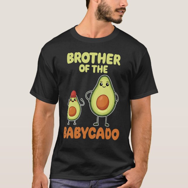 Camiseta Brother Of The Babycado Avocado Cute Family Pregna (Frente)