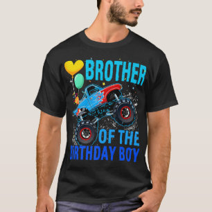 Camiseta Brother Of The Birthday Boy Racing Monster Truck F