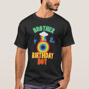 Camiseta Brother Of The Birthday Boy Rainbow Theme Matching