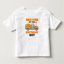 Camiseta Brother of the Birthday Boy Shirt, Fall Pumpkin