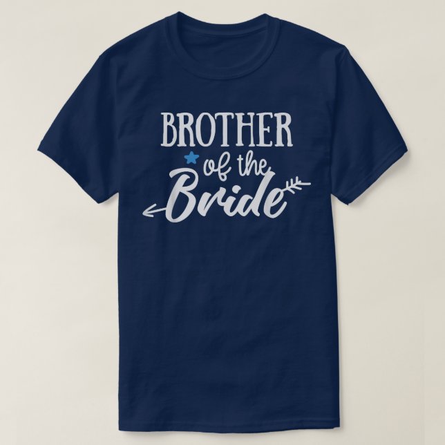 Camiseta Brother Of The Bride Arrow Wedding or Bachelorette (Frente do Design)