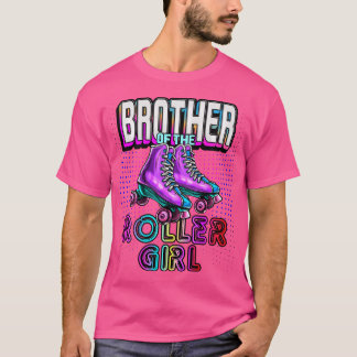 Camiseta Brother Roller Girl Roller Skating Birthday Matchi