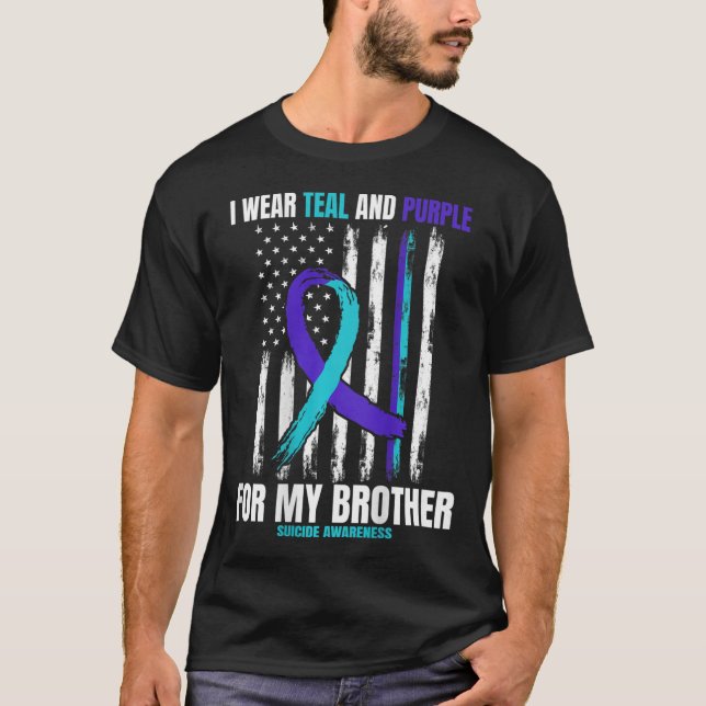 Camiseta Brother Suicida Awarse Prevention American Flag (Frente)