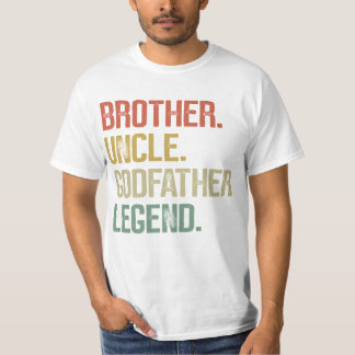 Camiseta Brother Uncle Godfather Legend Gifts from Godchild
